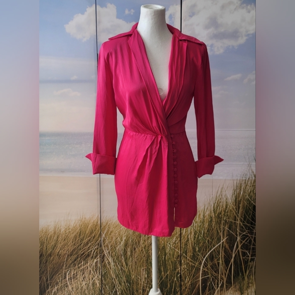 ZARA WRAP BUTTONED SHIRT DRESS - Picture 2 of 12